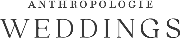 The Anthropologie Weddings logo in monochrome