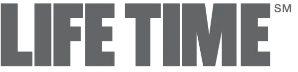The Lifetime logo in monochrome