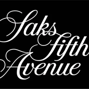The Saks Fifth Avenue logo in black and white