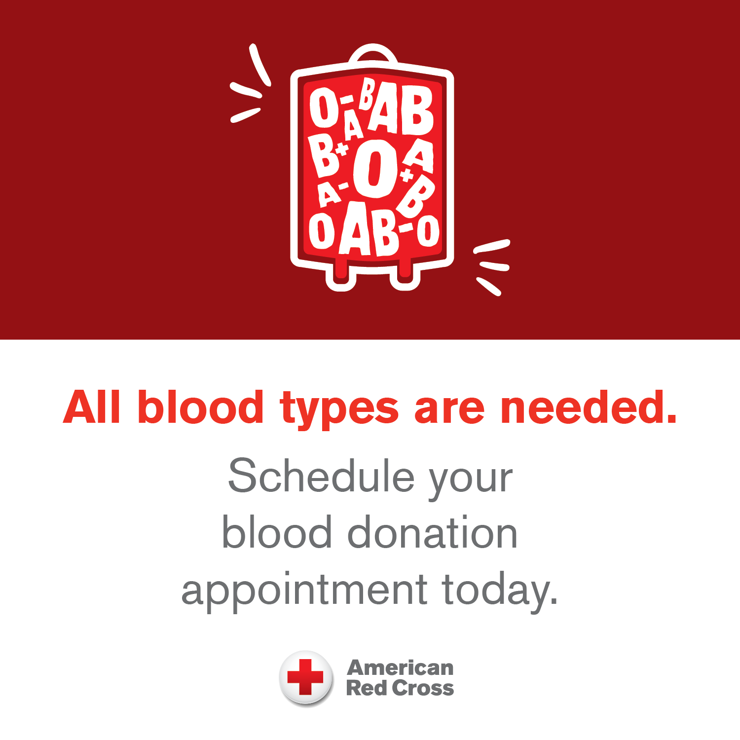 America Red Cross flyer