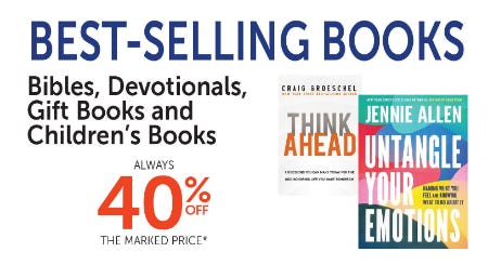 40% Off Best-Selling Books