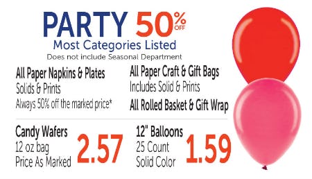 50% Off Party