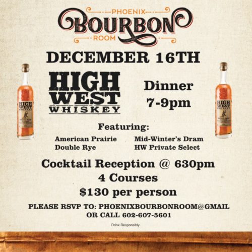 Whiskey Dinner