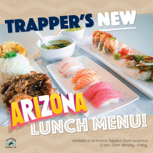New Lunch Menu at Trapper’s Sushi