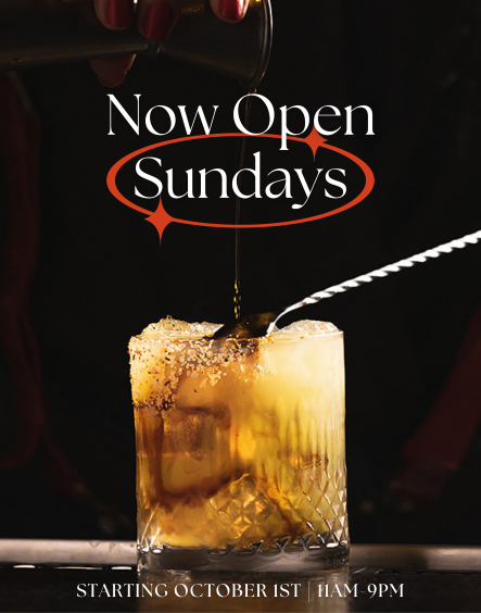 Rosso Now Open on Sundays!