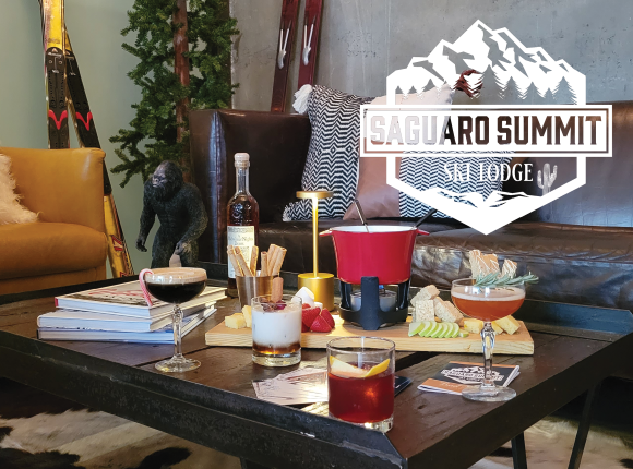 Saguaro Summit Ski Lodge Winter Holiday Cocktail Pop-up Experience at Hotel Palomar