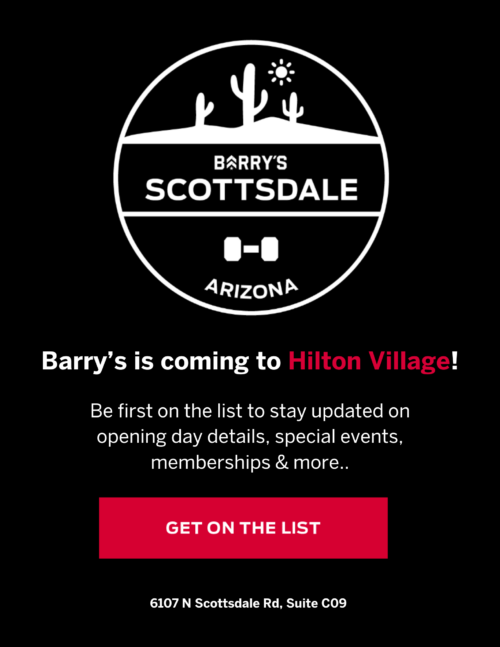 Barry’s is Coming to Hilton Village!
