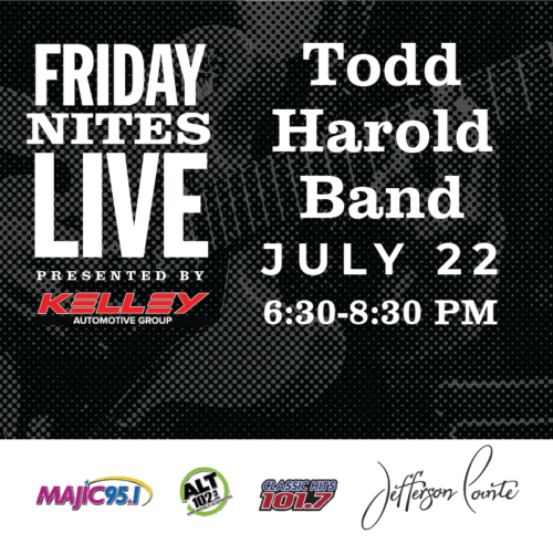 Friday Nites Live Summer Concert Series featuring Todd Harold Band