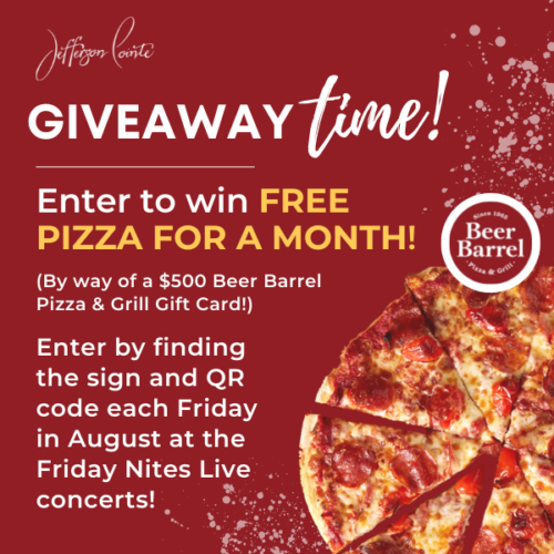 Giveaway – Free Pizza for a Month