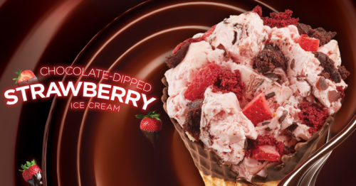 Chocolate-Dipped Strawberry Ice Cream