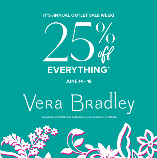 25% OFF Everything at Vera Bradley