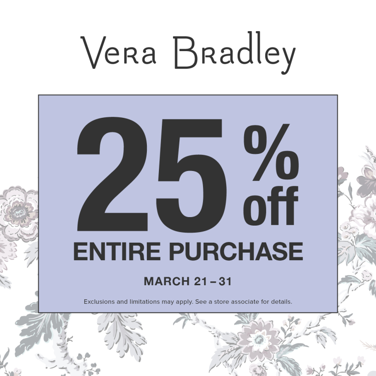 Take 25% off your entire purchase!