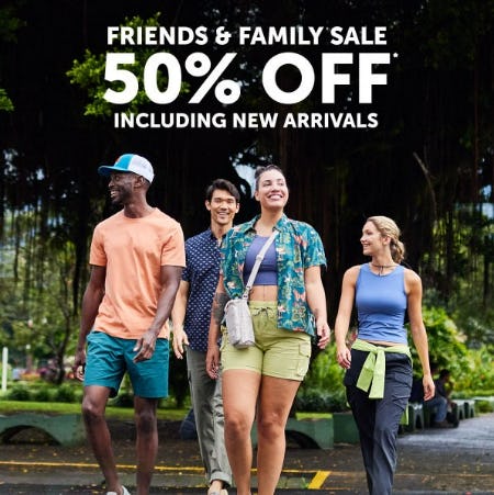 Friends & Family Sale 50% Off