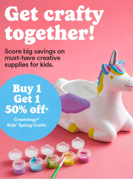 B1G1 50% Off Creatology Kids’ Spring Crafts