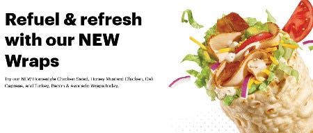Refuel & Refresh With Our New Wraps