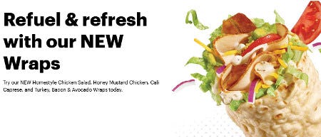 Refuel and Refresh With Our New Wraps