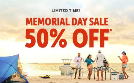 Memorial Day Sale 50% Off