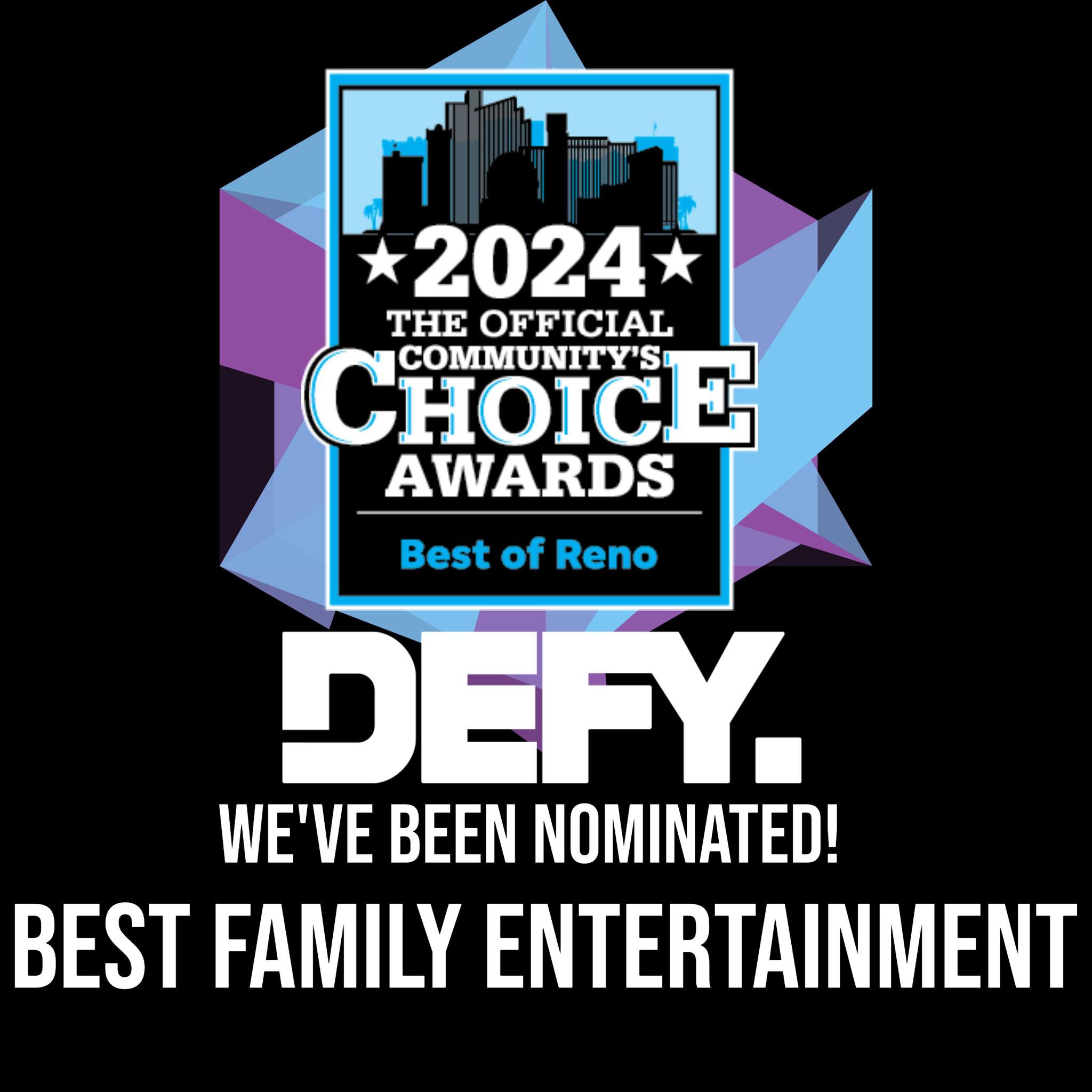 Vote DEFY for the 2024 Best of Reno Community’s Choice Awards