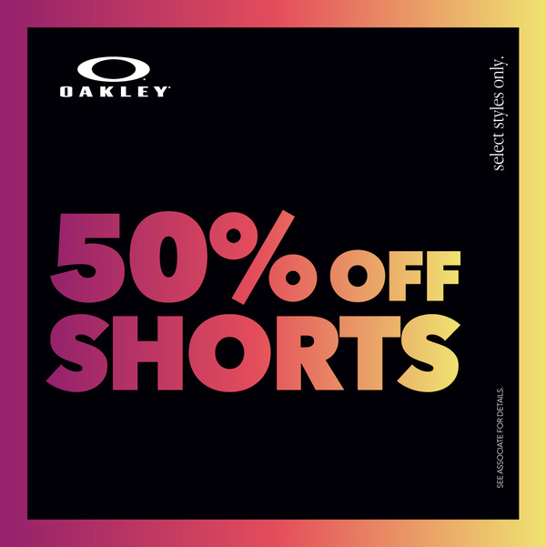 50% OFF SHORTS at Oakley