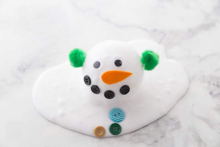 DIY Snowman Slime at Learning Express Toys