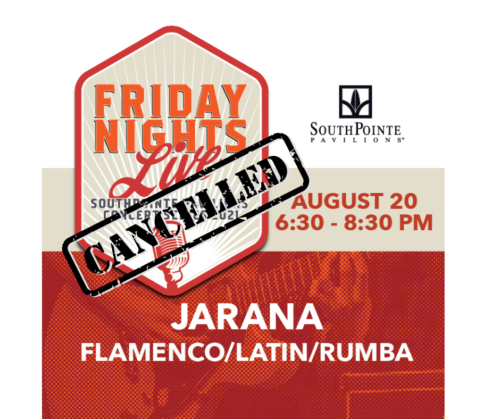 CANCELLED DUE TO WEATHER: Friday Nights Live Summer Concert Series featuring Jarana