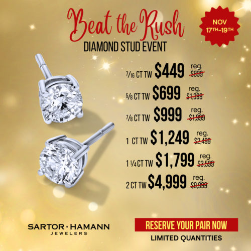 Beat the Rush Diamond Stud Event