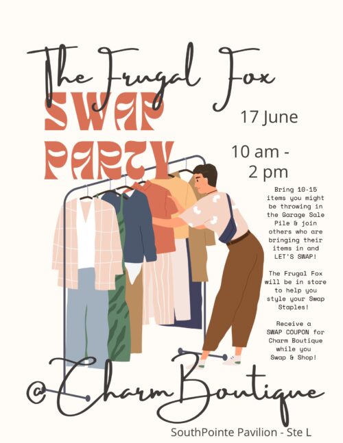 The Frugal Fox Swap Party at Charm Boutique & Bar