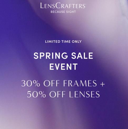 Spring Sale Event at LensCrafters