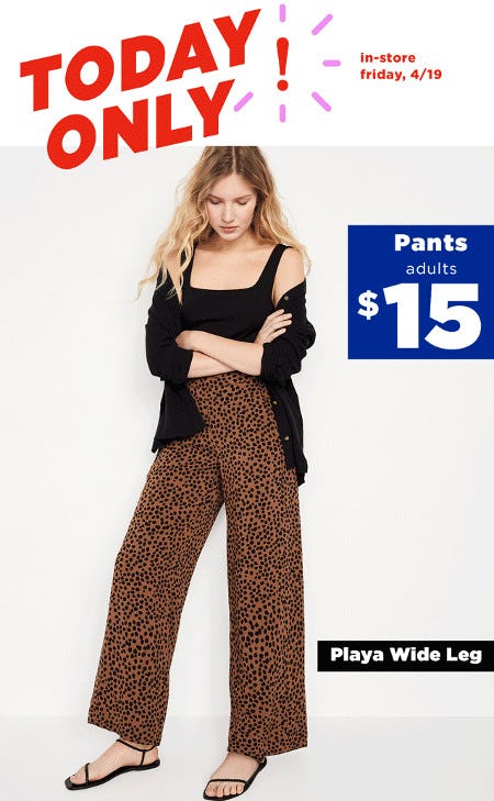 $15 Pants for Adults