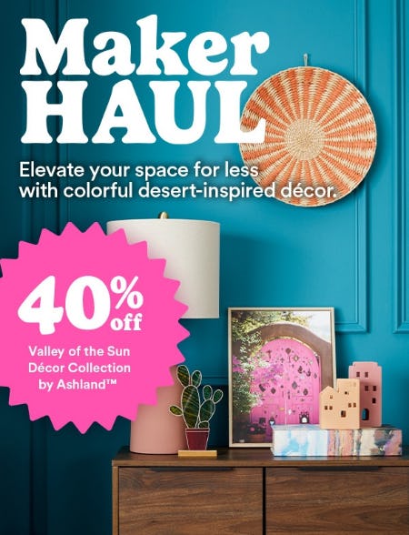 40% Off Valley of the Sun Decor Collection by Ashland