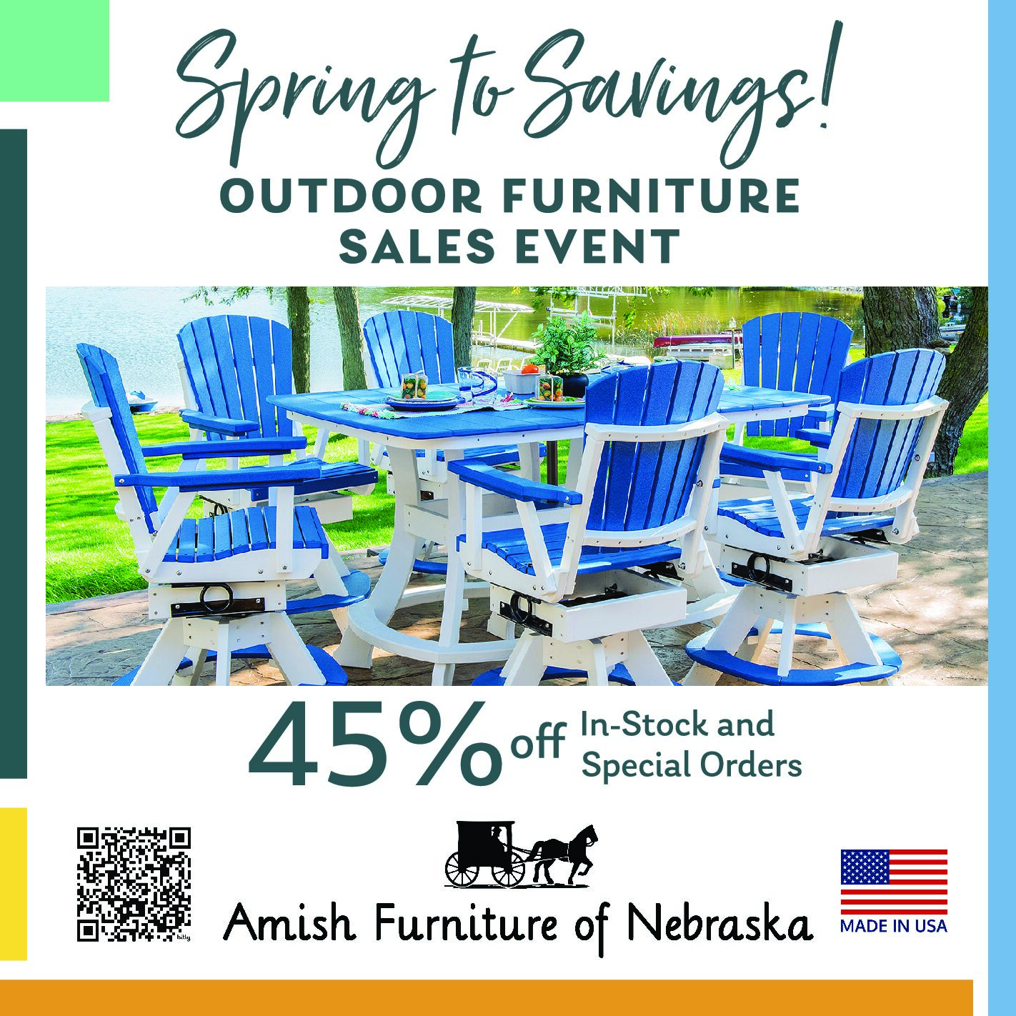 Outdoor Furniture Sales Event at Amish Furniture of Nebraska