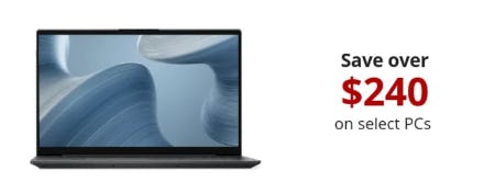 Over $240 Off Select PCs