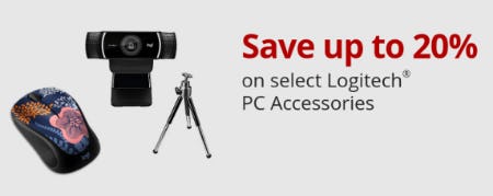Save Up to 20% Off on Select Logitech PC Accessories