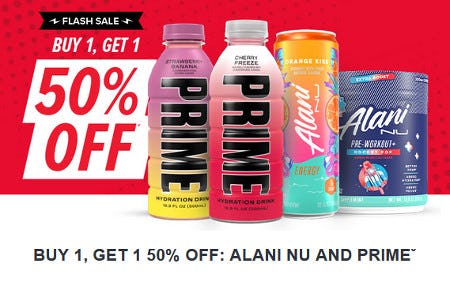 BUY 1, GET 1 50% OFF: ALANI NU AND PRIME