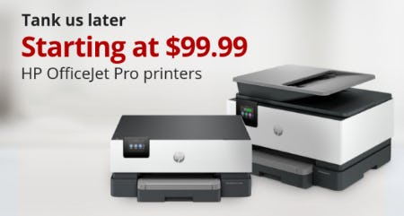 HP Officejet Pro Printers Starting at $99.99