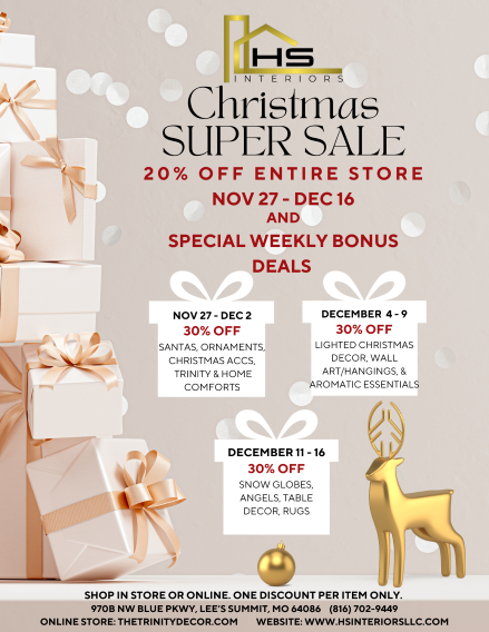 HS Interiors Christmas Super Sale