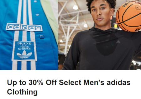 Up to 30% Off Select men’s adidas Clothing