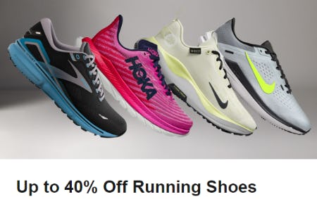 Up to 40% Off Running Shoes