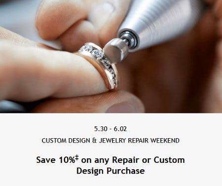 Custom Design & Jewelry Repair Weekend - Offers at Summit Fair