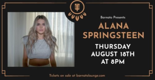 Alana Springsteen at Barnato Lounge
