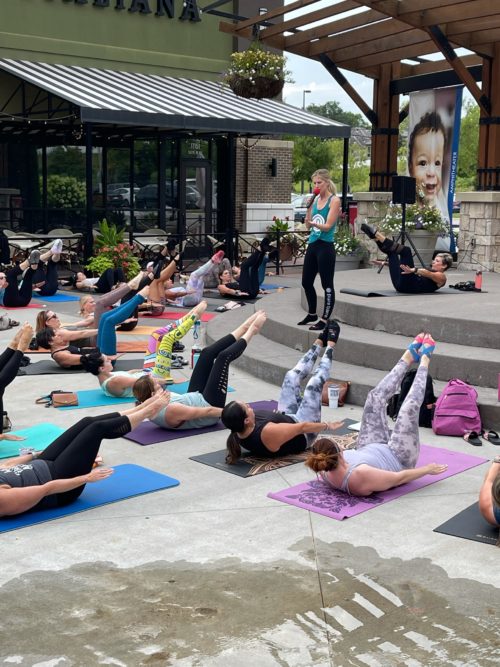 Outdoor Pure Barre Class