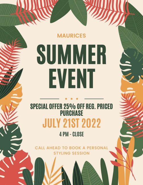 Summer Event at Maurices