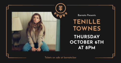 Tenille Townes at Barnato Lounge