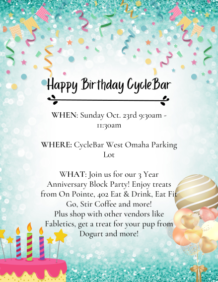 Happy Birthday CycleBar