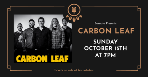 Carbon Leaf at Barnato