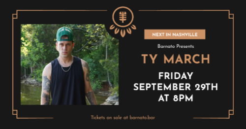 Ty March at Barnato