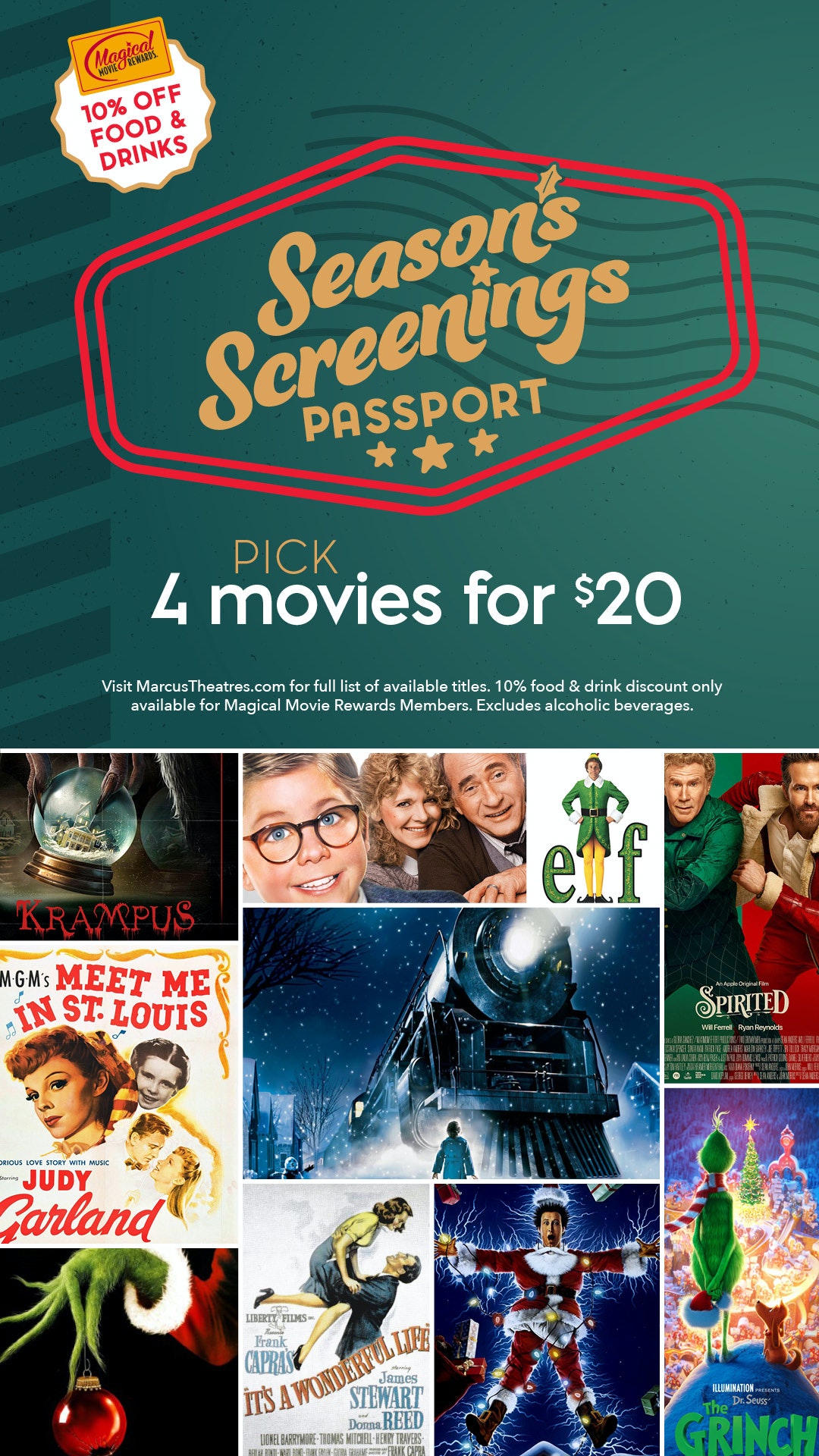 Season’s Screenings Passport at Marcus Theatres