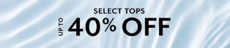 Up to 40% Off Select Tops