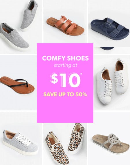 Comfy Shoes Starting at $10