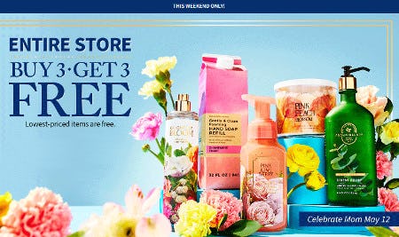 Entire Store Buy 3, Get 3 Free